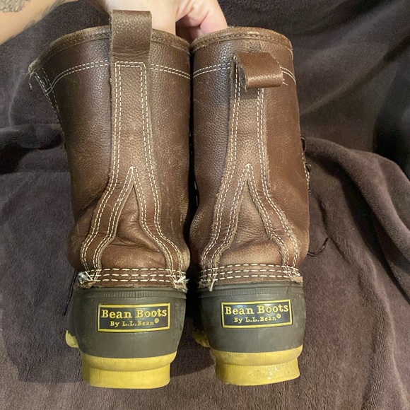 LL Bean Duck Boots 10” shearling lined size 7 women’s, with Sherpa insoles - Picture 2 of 11